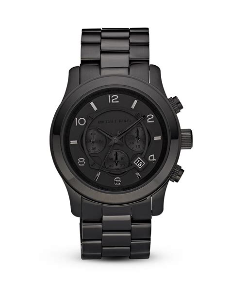 black michael kors watch links|Michael Kors black watch men.